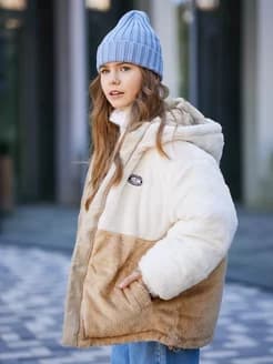 Двусторонняя пуховая куртка подростковая